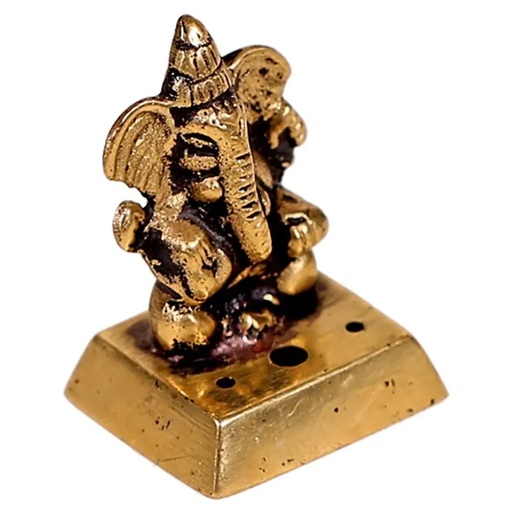 [8719172838015] Brûle encens Ganesh bronze | 54 g; 4.5 cm