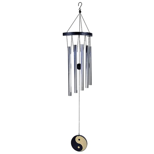 [8719172838299] Carillons à vent Ying Yang 5 tubes | 35 cm