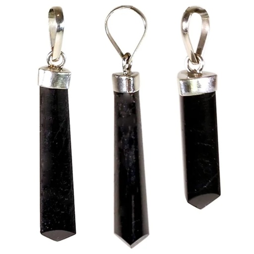 [8719172838992] Pendentif Tourmaline argent 925 | 2.5-3.5 cm