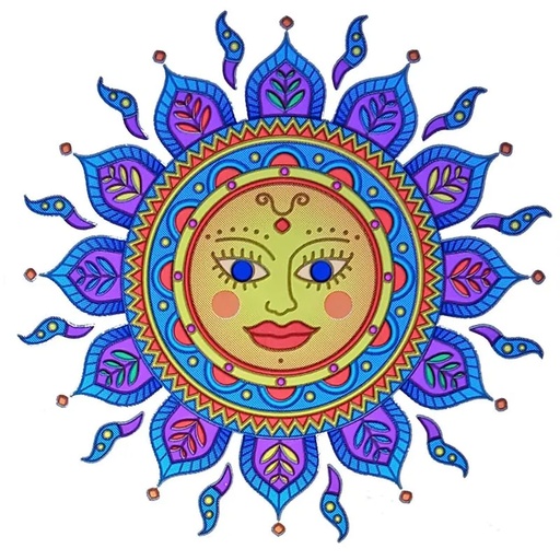 [8719172839746] Adhésif fenêtre  “Golden Sun” | 14 cm