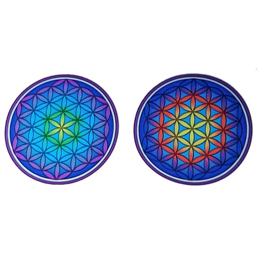 [8719172839845] Adhésifs fenêtre Fleur de Vie Mandala | 2x6 cm