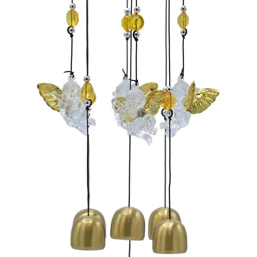 [8719497610440] Carillon à vent avec cinq anges | 65 cm