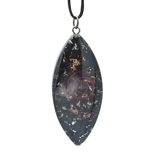 [8719497610761] Shungite pendentif ovale | 5 cm