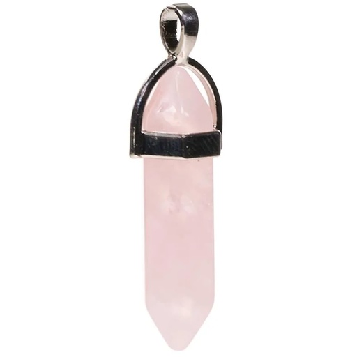 [8719497611324] Pendentif Quartz Rose | 4 cm