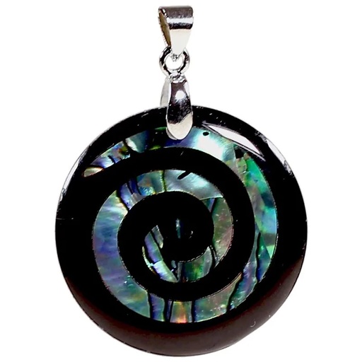 [8719497611645] Pendentif spirale Nacre | 3 cm