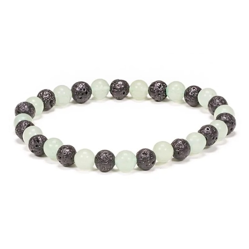 [8719497613304] Bracelet en pierre de lave/Aventurine | ±0.6cm