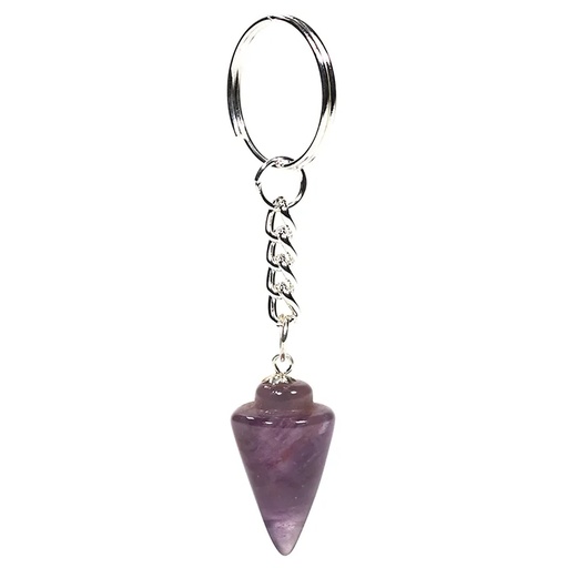 [8719497614530] Porte clefs avec pendule en Améthyste | 40g