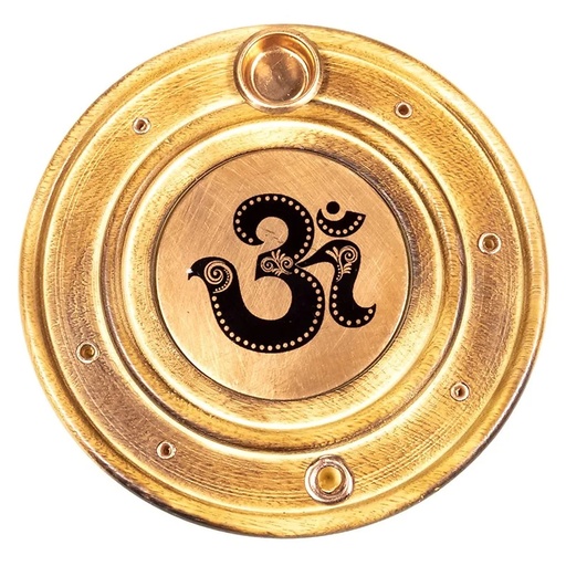 [8719497615018] Brûleur de bâtons d'encens & cônes om | 10 cm