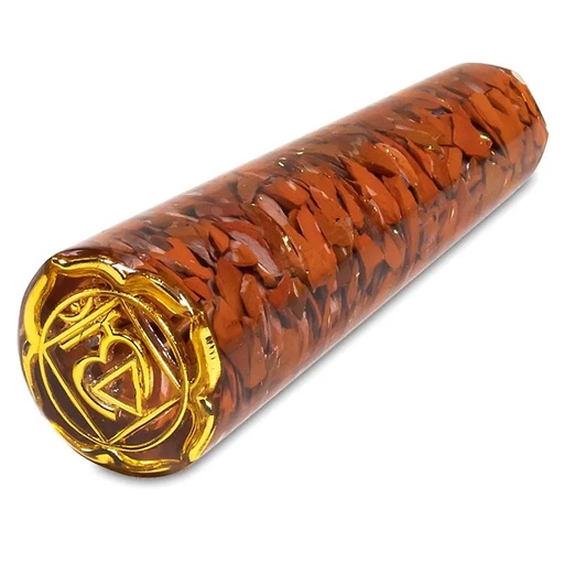 [8719497615209] Baguette massage Orgonite Muladhara | 11cm 73gr