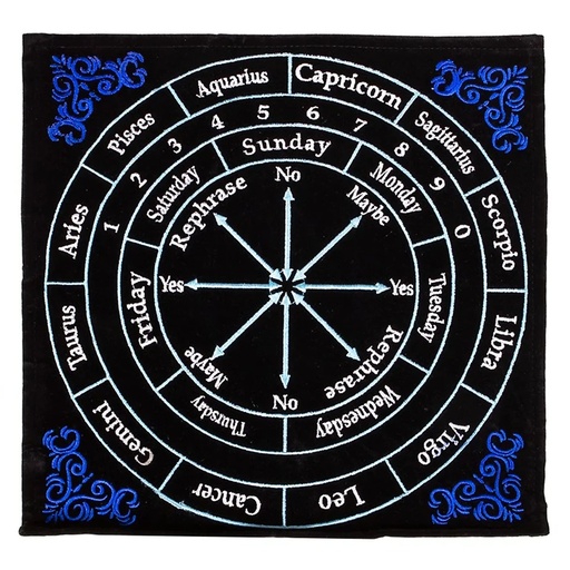 [8719497615650] Tapis pendulaire astrologie | 30x30 cm