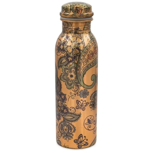 [8719497615797] Bouteille de cuivre imprimée motifs cachemire -- 750 ml