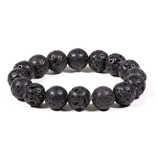 [8719497615988] Bracelet pierre de Lave élastique | 1.2 cm