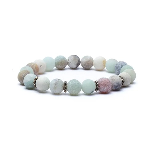 [8719497616046] Mala/Bracelet en Amazonite élastique | 0.8 cm