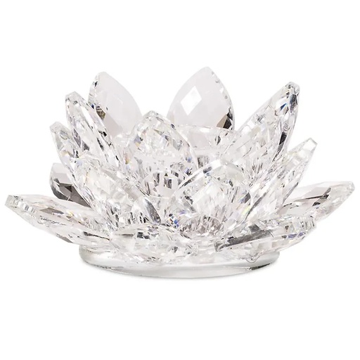 [8719497616084] Éclairage d’ambiance Lotus cristal | 3x8 cm