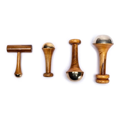 [8719497616213] Kansa Wands Set de massage Ayurvédique | 822g