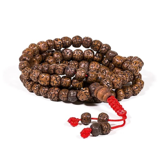 [8719497616824] Mala Rudraksha polies 108 perles | 0.6 cm