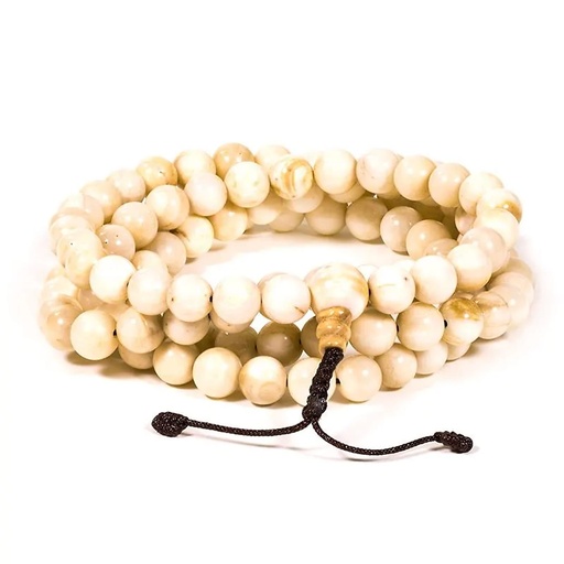 [8719497616848] Mala coquillage naturel 108 perles | 0.8 cm