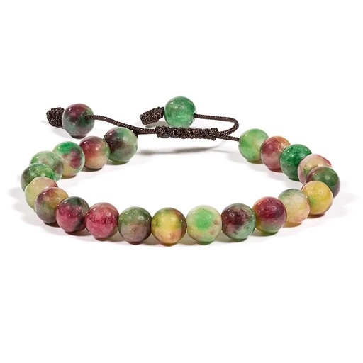 [8719497616947] Mala en agate 21 perles réglable | 0.8 cm