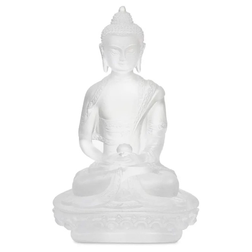 [8719497617401] Bouddha Amithaba transparent blanc