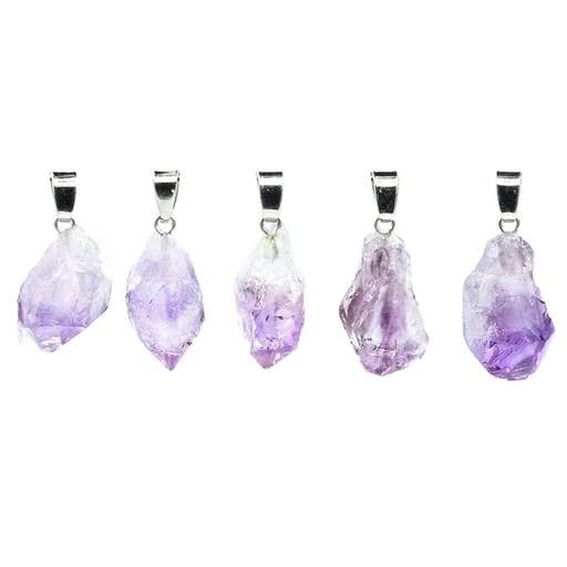 [8719497618217] Pendentif améthyste brute | ±2cm
