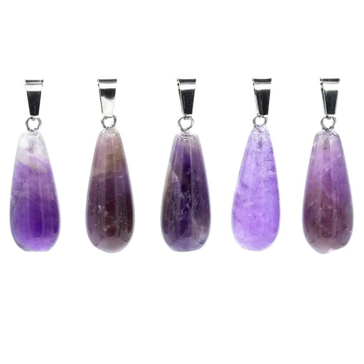 [8719497618231] Pendentif améthyste en forme de goutte