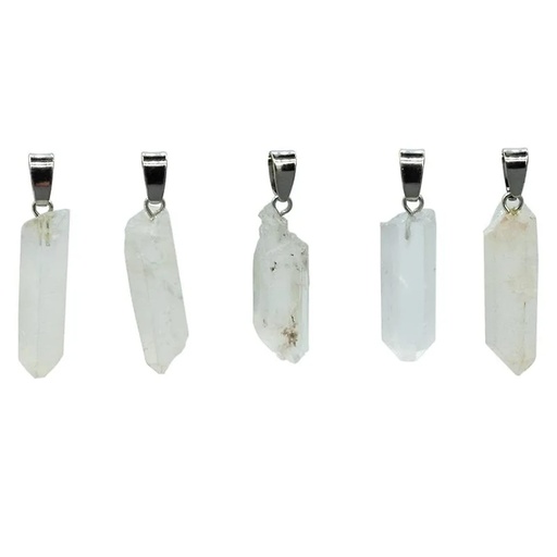 [8719497618262] Pendentif facetté en cristal de roche