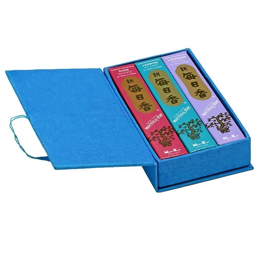 [8719497619801] Morning Star coffret cadeau Jasmin/ Rose /Lavande | 20 g