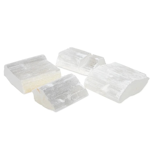 [8719497619955] Barrettes de Sélénite taillées M | 1000 g; 3-6 cm