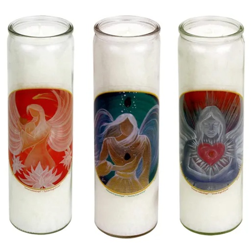 [8720088290538] Bougies parfumées Anges x 3 | 21x6.5 cm