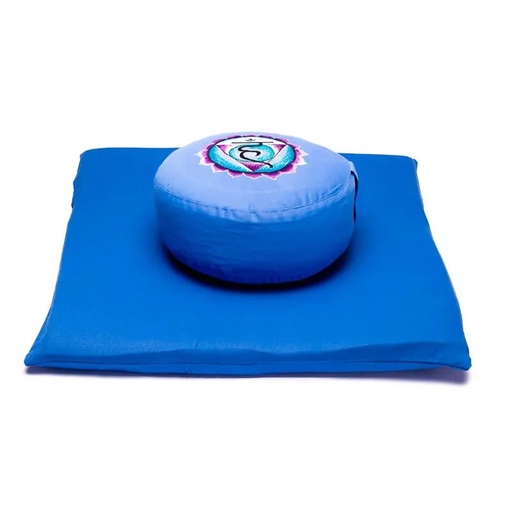 [8720088290767] SET de méditation 5è Chakra bleu | 65x65x5 cm