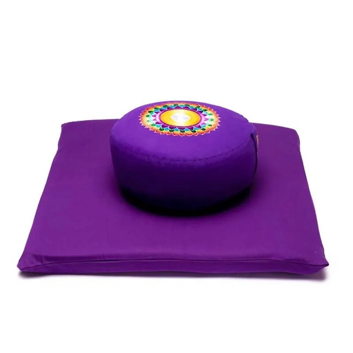 [8720088290781] SET de méditation 7è Chakra Violet | 65x65x5 cm