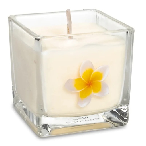 [8720088292822] Bougie parfumée à la cire de colza Nag Champa  | ±260g; 6x6x6cm