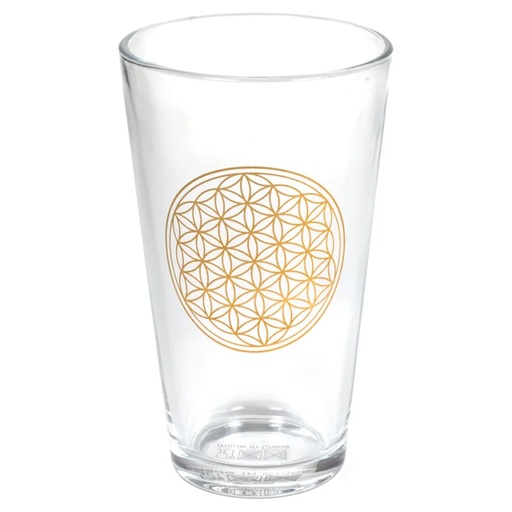 [8720088294222] Verre de table Fleur de Vie uni -- 480 ml