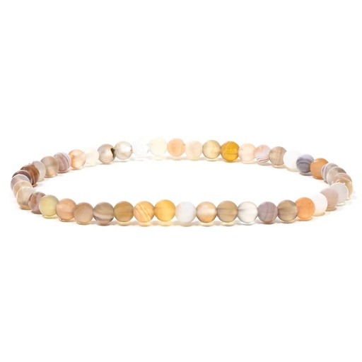 [8720088294383] Bracelet élastique en Agate | 0,4 cm