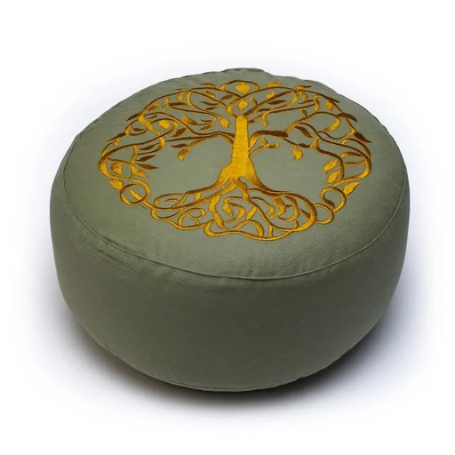 [8720088294468] Coussin de méditation Arbre de vie coton BIO (OCS) | 33x17 cm; ±2300 g