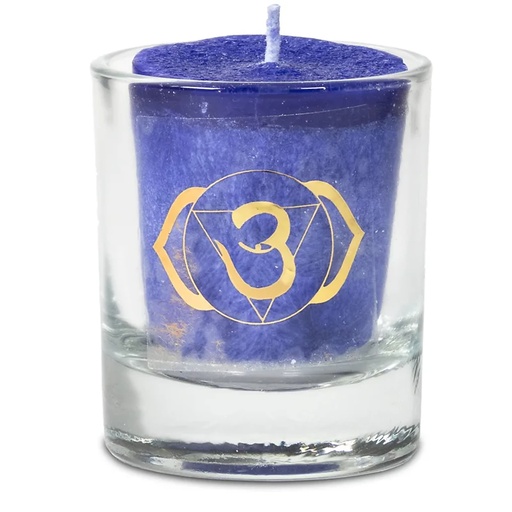 [8720088294635] Bougie votive parfumée 6ème chakra en coffret cadeau | 660g