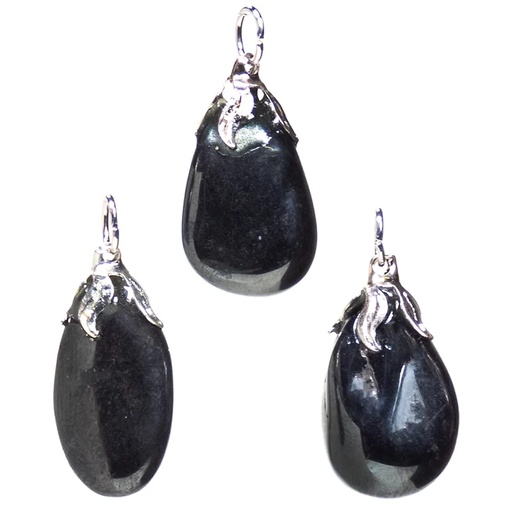 [8720088294826] Pendentif pierre gemme Hematite |±1.5-3cm