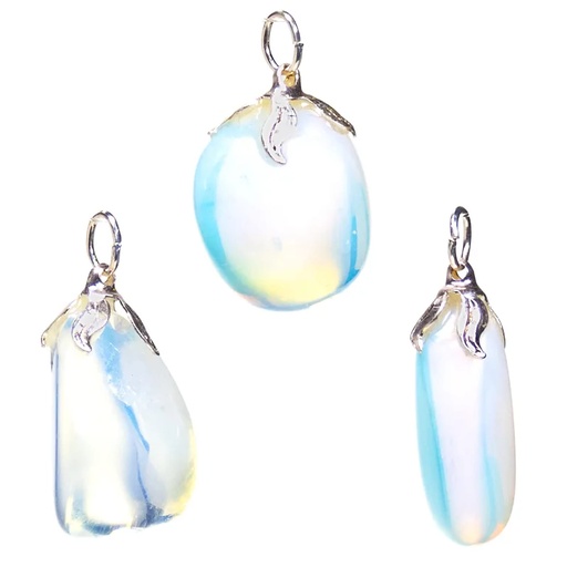 [8720088294925] Pendentif pierre gemme Opalite |±1.5-3cm