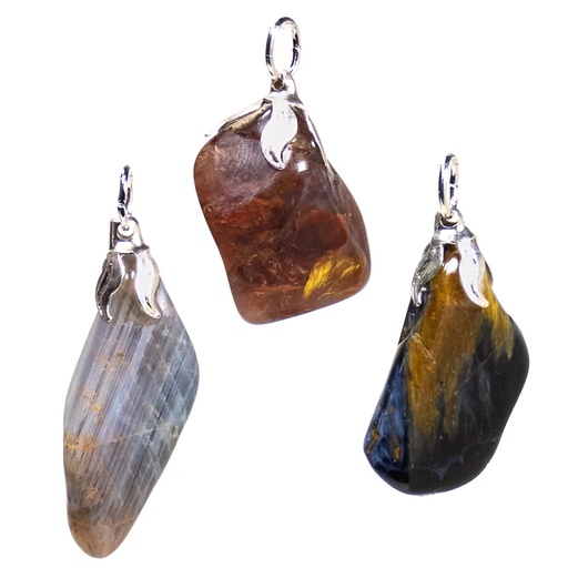 [8720088295120] Pendentif pierre Gemme Pietersite | ±1.5-3cm