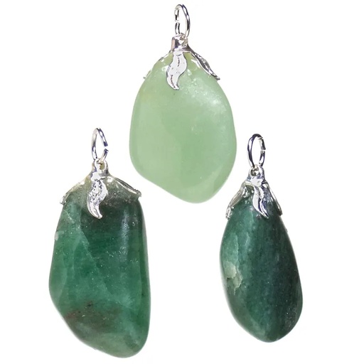 [8720088295182] Pendentif pierres gemme Aventurine verte |±1.5-3cm