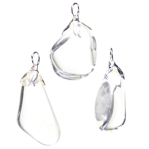 [8720088295199] Pendentif pierre gemme Cristal de roche |±1.5-3cm