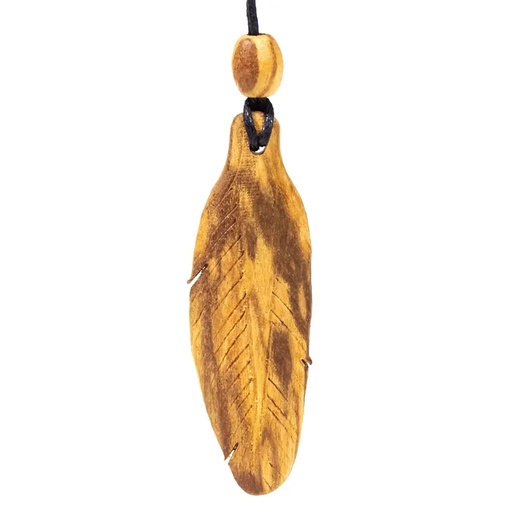 [8720088295373] Collier de plumes Palo Santo petit | 6 cm