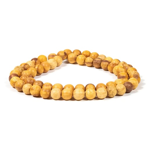 [8720088295427] Collier Palo Santo élastique | 0.8 cm