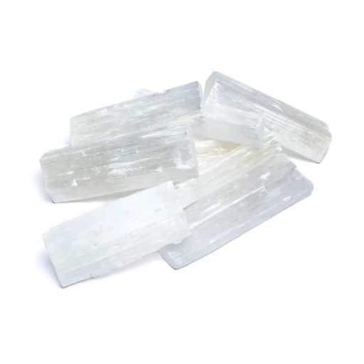 [8720088295489] Bâtons de Selenite bruts | ±1000g; ±8x1cm