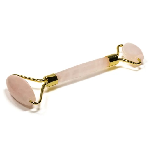 [8720088295496] Rouleau de massage pour le visage en quartz rose | 70g;14cm