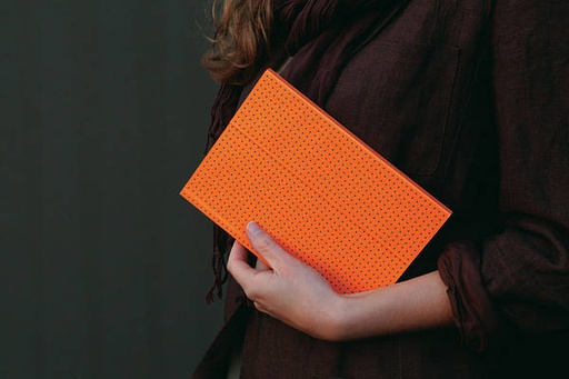 [9781439790250] Paper-Oh - Orange sur Gris - A6 - Non ligné