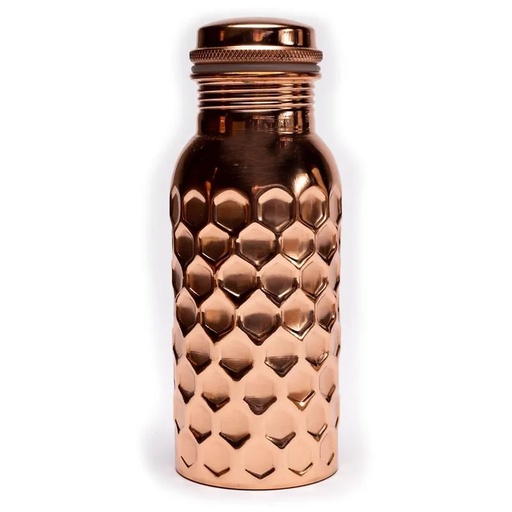 [8720088295816] Bouteille en cuivre martelée | 500 ml