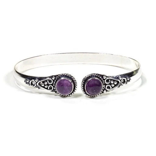 [8720088296530] Bracelet avec améthyste | ±6.5cm