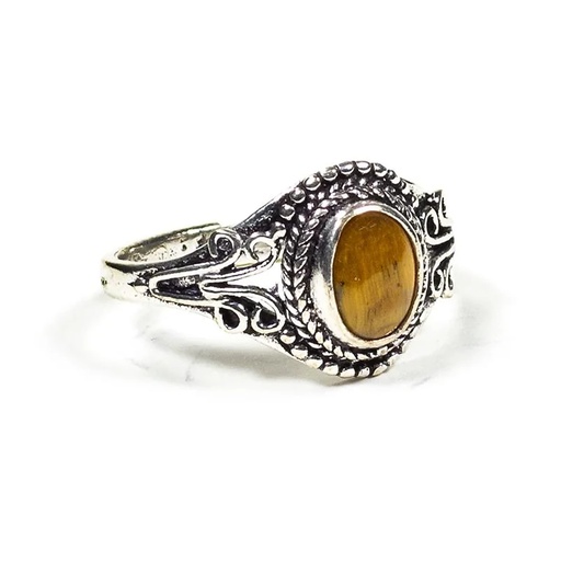 [8720088296554] Bague avec oeil de tigre | 0.7cm