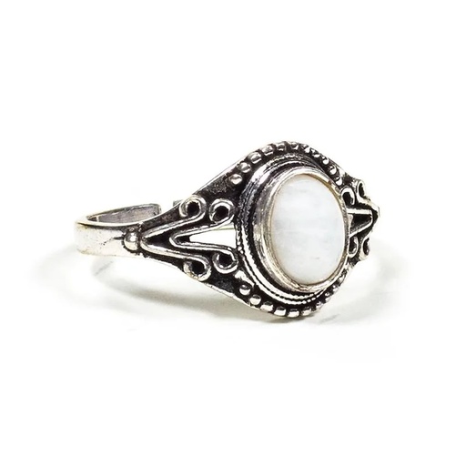 [8720088296721] Bague avec cristal de roche | 0.7cm